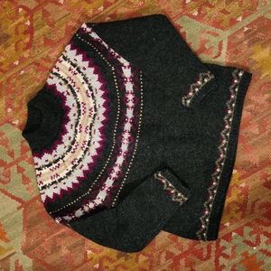 American Eagle Fair Isle wool turtleneck swrater. MEDIUM